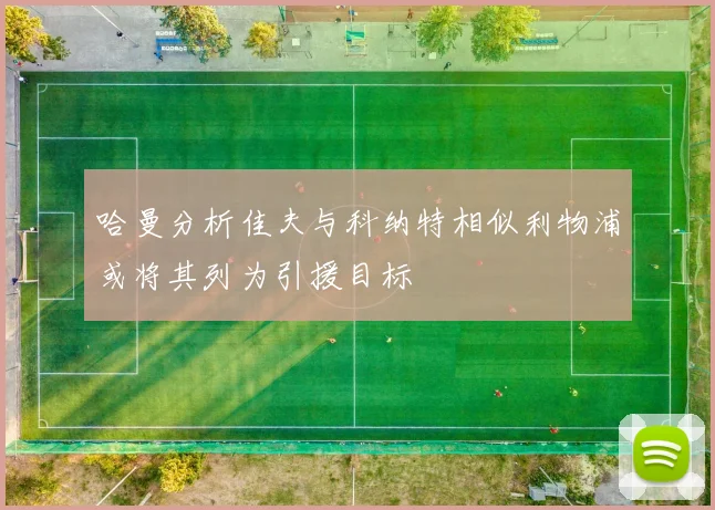 哈曼分析佳夫与科纳特相似利物浦或将其列为引援目标